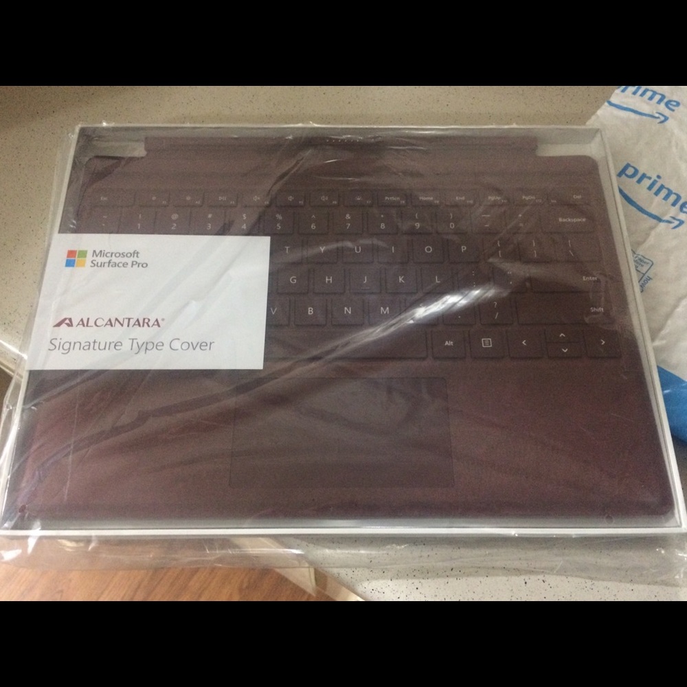 Microsoft surface pro brand new burgundy keyboard